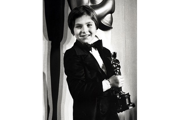 Tatum O'Neal, with her Academy Award for Best Supporting Actress, in 1974. (Ron Galella/WireImage)