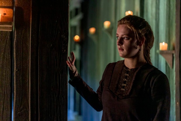 Phia Saban as Ælfwynn in season 5 of The Last Kingdom